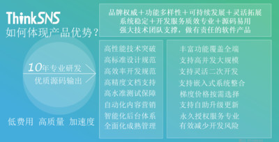 找社交軟件源碼,社交軟件二次開發服務選擇ThinkSNS